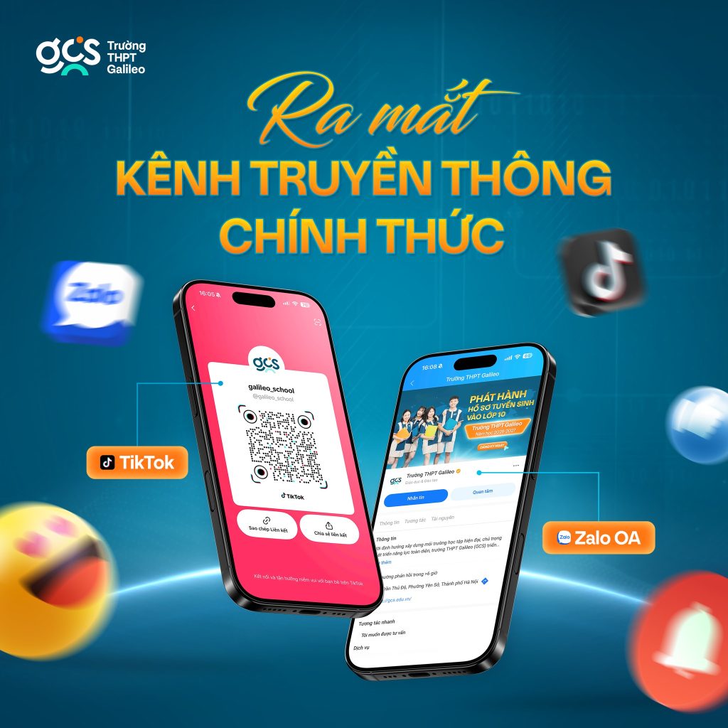THPT Galileo (GCS) chính thức “phủ sóng” trên Zalo OA & Tiktok