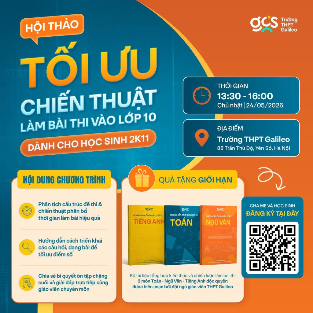 Workshop “Tối ưu chiến thuật làm bài thi”: GCS đồng hành cùng học sinh 2K11 trước ngưỡng cửa vào 10